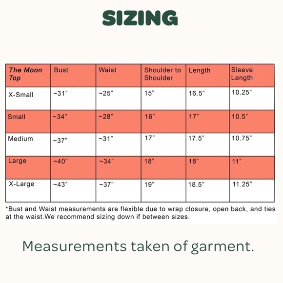 OOAK Heavy Flow “Moon” wrap top in Vienna, size S - Picture 5 of 9